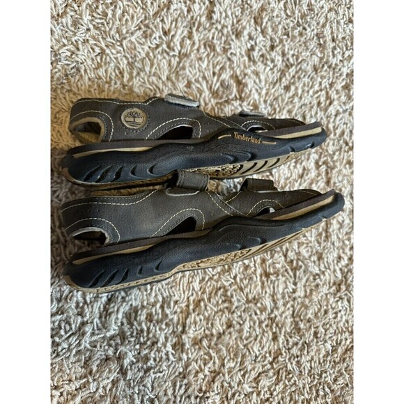 Timberland Sandals Size 4 Boys Brown Outdoor Hiking Camping - Picture 4 of 7